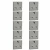Lot De 10 Prises Standard Britannique 15A 2P+T Unica NU304530 Aluminium 2 Modules Mécanisme Seul 2 Lot De 10 Prises Standard Britannique 15A 2P+T Unica NU304530 Aluminium 2 Modules Mécanisme Seul -Schneider Electric Soldes lot de 10 prises standard britannique 15a 2pt unica nu304530 aluminium 2 modules mecanisme seul