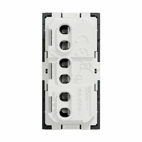 Lot De 10 Prises Standard Italien 16A 2P+T Unica NU302354 Anthracite 1 Module Mécanisme Seul 8 Lot De 10 Prises Standard Italien 16A 2P+T Unica NU302354 Anthracite 1 Module Mécanisme Seul – Image 6