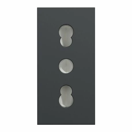 Lot De 10 Prises Standard Italien 16A 2P+T Unica NU302354 Anthracite 1 Module Mécanisme Seul 11 Lot De 10 Prises Standard Italien 16A 2P+T Unica NU302354 Anthracite 1 Module Mécanisme Seul – Image 9