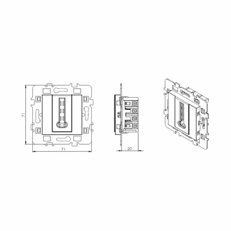 Lot De 10 Prises Téléphone En T 8 Contact Blanc 5 Lot De 10 Prises Téléphone En T 8 Contact Blanc – Image 3