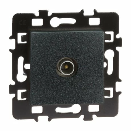 Lot De 10 Prises TV Simple Anthracite 4 Lot De 10 Prises TV Simple Anthracite – Image 2