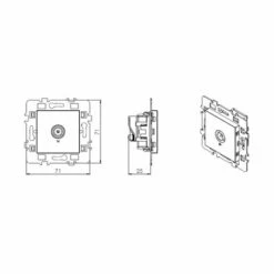 Lot De 10 Prises TV Simple Blanc -Schneider Electric Soldes lot de 10 prises tv simple blanc 2