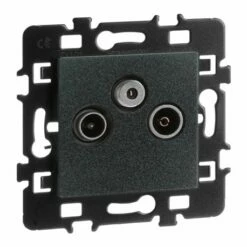 Lot De 10 Prises TV TV/FM/SAT Anthracite 5 Lot De 10 Prises TV TV/FM/SAT Anthracite -Schneider Electric Soldes lot de 10 prises tv tv fm sat anthracite 1