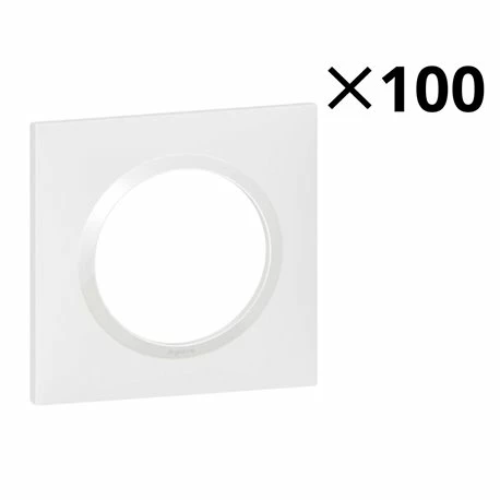 Lot De 100 Plaques Carrées Dooxie 1 Poste Finition Blanc 600941 4 Lot De 100 Plaques Carrées Dooxie 1 Poste Finition Blanc 600941 – Image 2