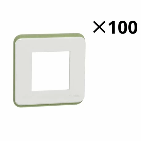 Schneider Electric Lot De 100 Plaques De Finition Unica Pro NU400218P Blanc 1 Poste 4 Schneider Electric Lot De 100 Plaques De Finition Unica Pro NU400218P Blanc 1 Poste – Image 2