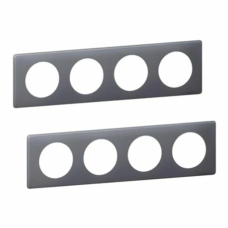 Lot De 2 Plaques Celiane Poudré 4 Postes Finition Schiste 066734 3 Lot De 2 Plaques Celiane Poudré 4 Postes Finition Schiste 066734