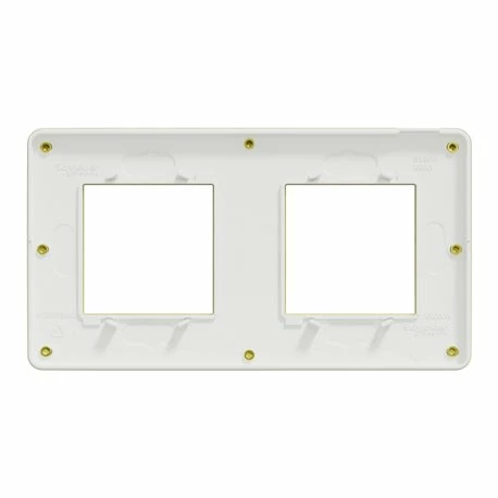 Schneider Electric Plaque De Finition Unica Studio Métal N NU280459M Or Liseré Blanc 2 Postes 6 Schneider Electric Plaque De Finition Unica Studio Métal N NU280459M Or Liseré Blanc 2 Postes – Image 4