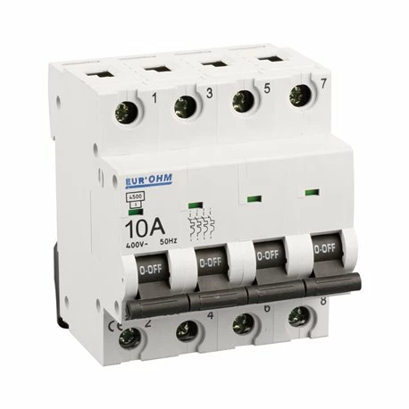 Lot De 3 Disjoncteurs Tétrapolaire 4 Modules 10A 4 Lot De 3 Disjoncteurs Tétrapolaire 4 Modules 10A – Image 2