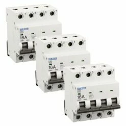 Lot De 3 Disjoncteurs Tétrapolaire 4 Modules 16A