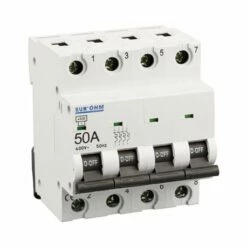 Lot De 3 Disjoncteurs Tétrapolaire 4 Modules 50A 5 Lot De 3 Disjoncteurs Tétrapolaire 4 Modules 50A -Schneider Electric Soldes lot de 3 disjoncteurs tetrapolaire 4 modules 50a 1