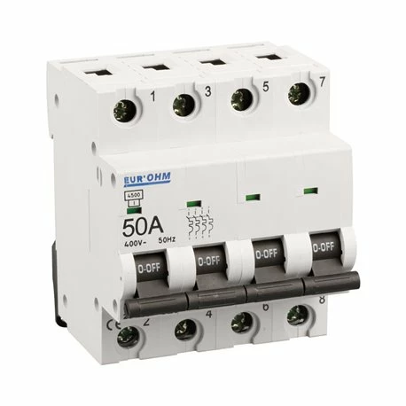 Lot De 3 Disjoncteurs Tétrapolaire 4 Modules 50A 4 Lot De 3 Disjoncteurs Tétrapolaire 4 Modules 50A – Image 2