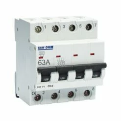 Lot De 3 Disjoncteurs Tétrapolaire 4 Modules 63A 5 Lot De 3 Disjoncteurs Tétrapolaire 4 Modules 63A -Schneider Electric Soldes lot de 3 disjoncteurs tetrapolaire 4 modules 63a 1