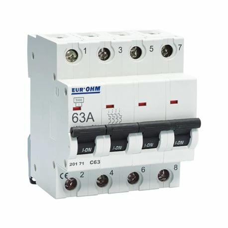 Lot De 3 Disjoncteurs Tétrapolaire 4 Modules 63A 4 Lot De 3 Disjoncteurs Tétrapolaire 4 Modules 63A – Image 2