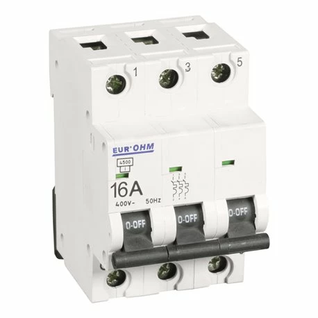 Lot De 4 Disjoncteurs Tripolaire 3 Modules 16A 4 Lot De 4 Disjoncteurs Tripolaire 3 Modules 16A – Image 2