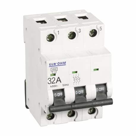 Lot De 4 Disjoncteurs Tripolaire 3 Modules 32A 4 Lot De 4 Disjoncteurs Tripolaire 3 Modules 32A – Image 2