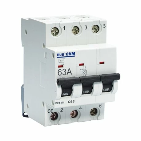 Lot De 4 Disjoncteurs Tripolaire 3 Modules 63A 4 Lot De 4 Disjoncteurs Tripolaire 3 Modules 63A – Image 2