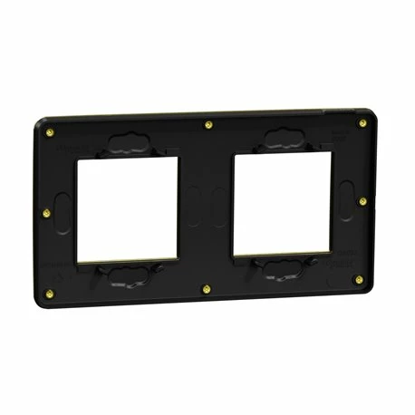 Schneider Electric Plaque De Finition Unica Studio Métal N NU280462M Or Liseré Anthracite 2 Postes 5 Schneider Electric Plaque De Finition Unica Studio Métal N NU280462M Or Liseré Anthracite 2 Postes – Image 3