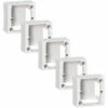 Legrand Lot De 5 Cadres Saillie 1 Poste Pour Montage Prise 80x80mm 055439 1 Legrand Lot De 5 Cadres Saillie 1 Poste Pour Montage Prise 80x80mm 055439 -Schneider Electric Soldes lot de 5 cadres saillie 1 poste pour montage prise 80x80mm 055439