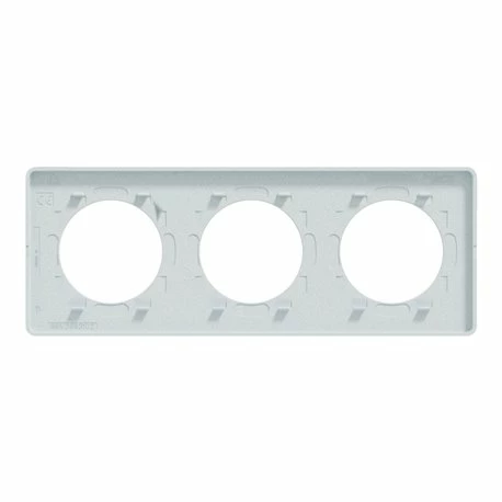 Lot De 5 Plaques De Finition Odace Touch S510806 Blanc Recyclé 3 Postes 5 Lot De 5 Plaques De Finition Odace Touch S510806 Blanc Recyclé 3 Postes – Image 3