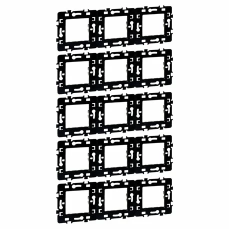 Lot De 5 Plaques De Support Métal 3 Postes 3 Lot De 5 Plaques De Support Métal 3 Postes