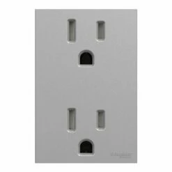 Lot De 5 Prises Doubles Standard US 15A 2P+T Unica NU306030 Aluminium Mécanisme Seul -Schneider Electric Soldes lot de 5 prises doubles standard us 15a 2pt unica nu306030 aluminium mecanisme seul 5