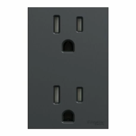 Lot De 5 Prises Doubles Standard US 15A 2P+T Unica NU306054 Anthracite Mécanisme Seul 10 Lot De 5 Prises Doubles Standard US 15A 2P+T Unica NU306054 Anthracite Mécanisme Seul – Image 8