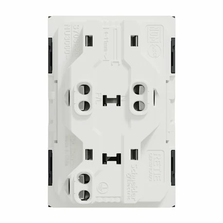 Lot De 5 Prises Doubles Standard US 15A 2P+T Unica NU306054 Anthracite Mécanisme Seul 11 Lot De 5 Prises Doubles Standard US 15A 2P+T Unica NU306054 Anthracite Mécanisme Seul – Image 9