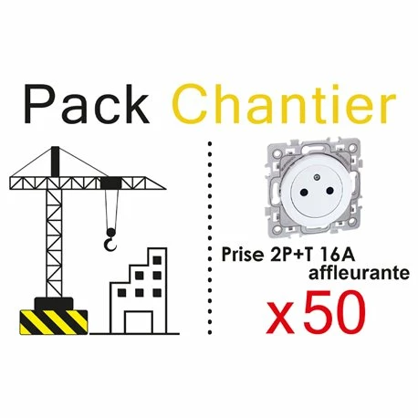 Lot De 50 Prises 2P+T Affleurante Blanc 4 Lot De 50 Prises 2P+T Affleurante Blanc – Image 2