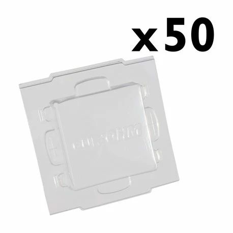 Lot De 50 Protège-boitiers Pour Boîtes D'appareillage 1 Poste 4 Lot De 50 Protège-boitiers Pour Boîtes D'appareillage 1 Poste – Image 2