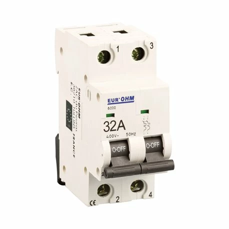 Lot De 6 Disjoncteurs Bipolaire 2 Modules 32A 4 Lot De 6 Disjoncteurs Bipolaire 2 Modules 32A – Image 2