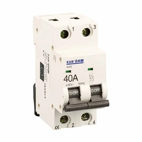 Lot De 6 Disjoncteurs Bipolaire 2 Modules 40A 4 Lot De 6 Disjoncteurs Bipolaire 2 Modules 40A – Image 2