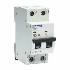 Lot De 6 Disjoncteurs Bipolaire 2 Modules 63A -Schneider Electric Soldes lot de 6 disjoncteurs bipolaire 2 modules 63a 1