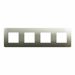 Schneider Electric Lot De 9 Plaques De Finition Unica Studio Métal N NU280850M Bronze Liseré Blanc 4 Postes -Schneider Electric Soldes lot de 9 plaques de finition unica studio metal n nu280850m bronze lisere blanc 4 postes 8