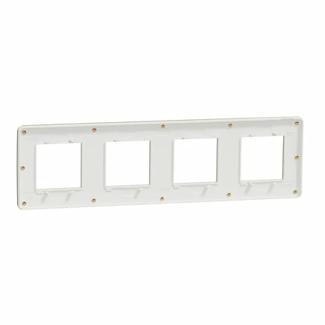 Schneider Electric Lot De 9 Plaques De Finition Unica Studio Métal N NU280857M Cuivre Liseré Blanc 4 Postes 6 Schneider Electric Lot De 9 Plaques De Finition Unica Studio Métal N NU280857M Cuivre Liseré Blanc 4 Postes – Image 4