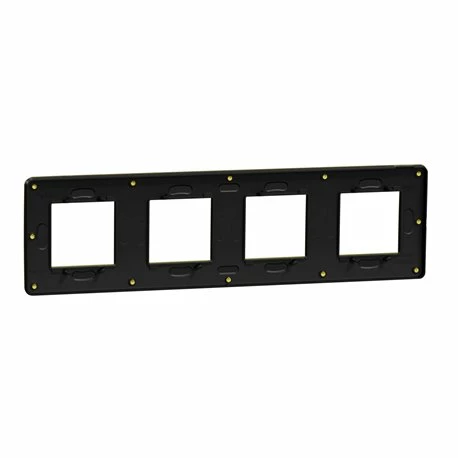 Schneider Electric Lot De 9 Plaques De Finition Unica Studio Métal N NU280862M Or Liseré Anthracite 4 Postes 8 Schneider Electric Lot De 9 Plaques De Finition Unica Studio Métal N NU280862M Or Liseré Anthracite 4 Postes – Image 6