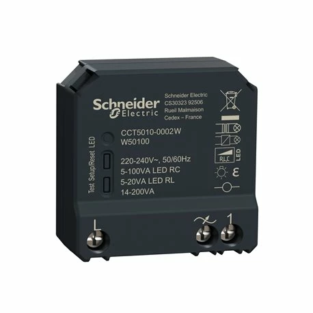 Schneider Electric Micromodule Pour Variateur De Lumière Wiser CCT5010-0002W Encastré 3 Schneider Electric Micromodule Pour Variateur De Lumière Wiser CCT5010-0002W Encastré