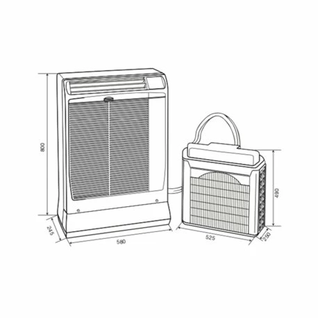 Climatiseur Mobile Splité Inverter Déconnectable, SCDF32C5I 4 KWatts Froid Seul 4 Climatiseur Mobile Splité Inverter Déconnectable, SCDF32C5I 4 KWatts Froid Seul – Image 2