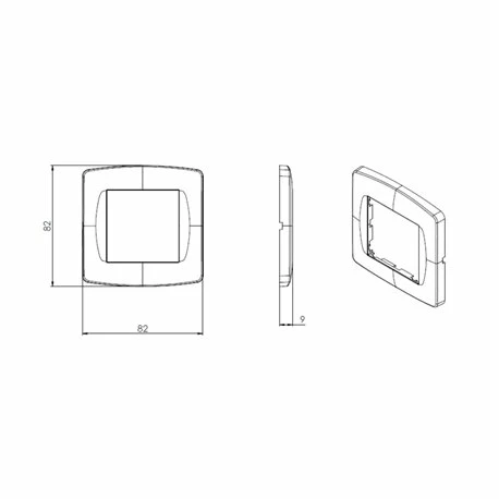 Pack De 50 Plaques De Finition 1 Poste Blanc 5 Pack De 50 Plaques De Finition 1 Poste Blanc – Image 3