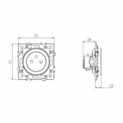 Pack De 50 Prises 16A Courant Fort 2P+T Blanc -Schneider Electric Soldes pack de 50 prises 16a courant fort 2pt blanc 2