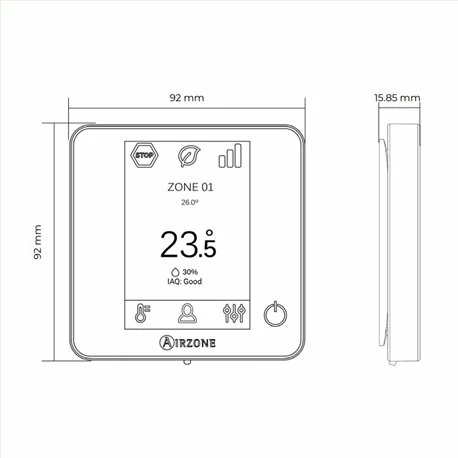 Pack Thermostats 3 Blue Zero + 1 Webserver Cloud Wi-Fi 5 Pack Thermostats 3 Blue Zero + 1 Webserver Cloud Wi-Fi – Image 3