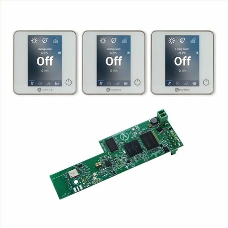 Pack Thermostats 3 Blue Zero + 1 Webserver Cloud Wi-Fi 3 Pack Thermostats 3 Blue Zero + 1 Webserver Cloud Wi-Fi