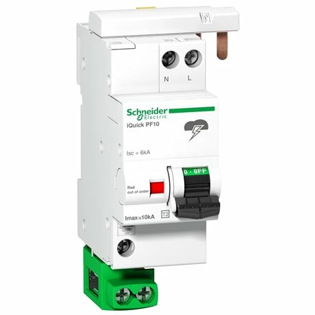 Schneider Electric Parafoudre Acti9 A9L16617 1P+N Type 2 3 Schneider Electric Parafoudre Acti9 A9L16617 1P+N Type 2