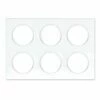 Plaque 2x3 Postes Blanc 1 Plaque 2x3 Postes Blanc -Schneider Electric Soldes plaque 2x3 postes blanc