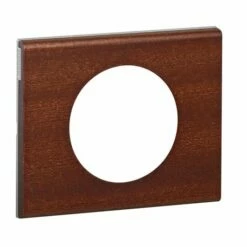 Plaque Celiane Bois 1 Poste Finition Acajou 069221