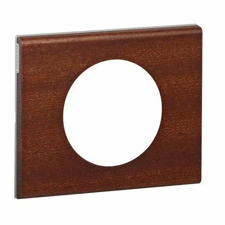 Plaque Celiane Bois 1 Poste Finition Acajou 069221 3 Plaque Celiane Bois 1 Poste Finition Acajou 069221