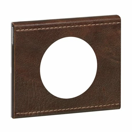 Plaque Celiane Cuir 1 Poste Finition Cuir Brun Texture 069401 3 Plaque Celiane Cuir 1 Poste Finition Cuir Brun Texture 069401
