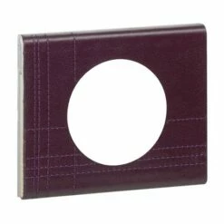 Plaque Celiane Cuir 1 Poste Finition Cuir Pourpre Couture 069441