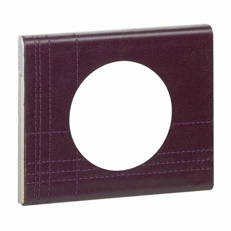 Plaque Celiane Cuir 1 Poste Finition Cuir Pourpre Couture 069441 3 Plaque Celiane Cuir 1 Poste Finition Cuir Pourpre Couture 069441