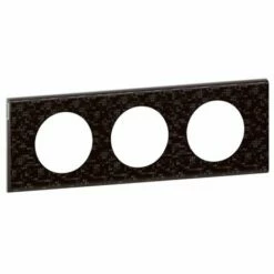 Plaque Celiane Cuir 3 Postes Finition Cuir Pixel 069453