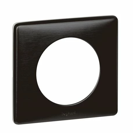 Plaque Celiane Métal 1 Poste Finition Carbone 068981 3 Plaque Celiane Métal 1 Poste Finition Carbone 068981